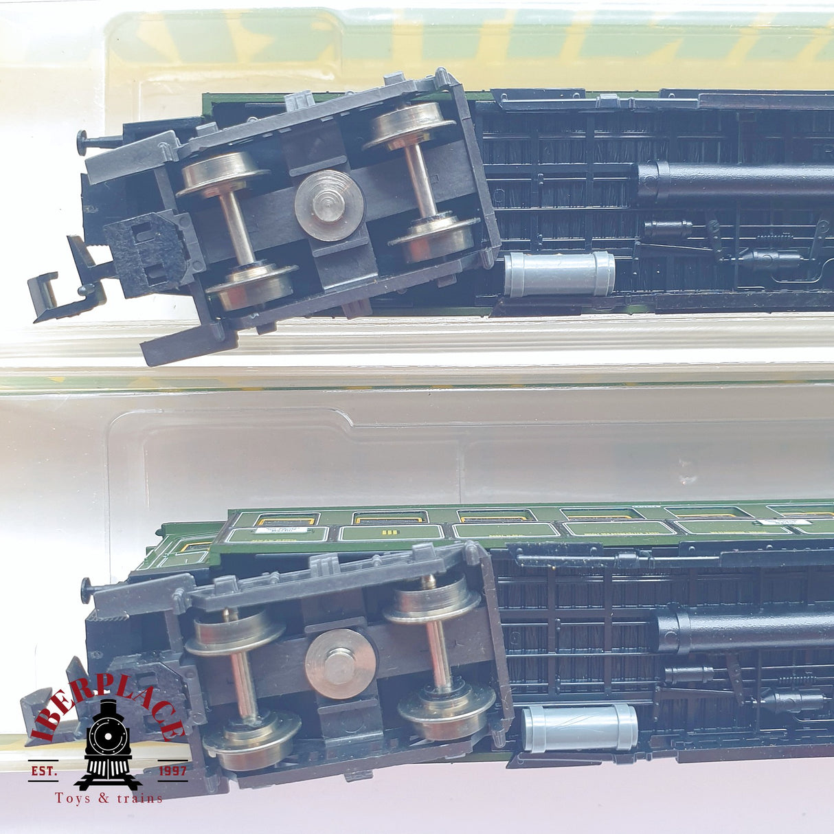 ♻️ 2 mano - Minitrix 2x vagones pasajeros K.Bay.Sts.B clases 1-2-3 N escala 1:160 TEN06