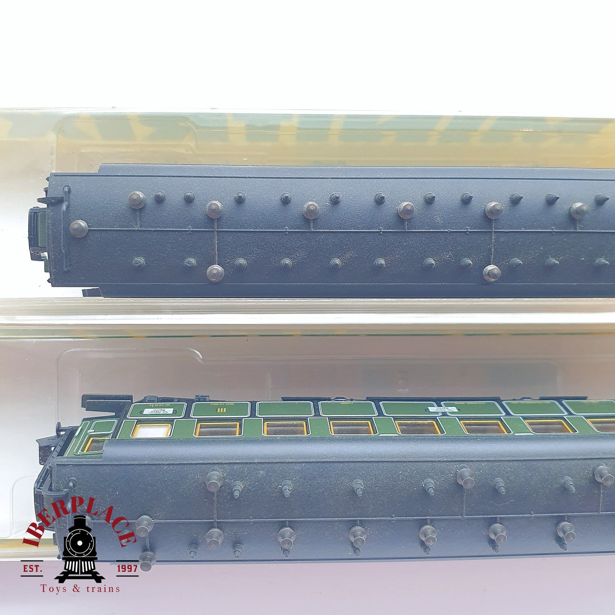 ♻️ 2 mano - Minitrix 2x vagones pasajeros K.Bay.Sts.B clases 1-2-3 N escala 1:160 TEN06