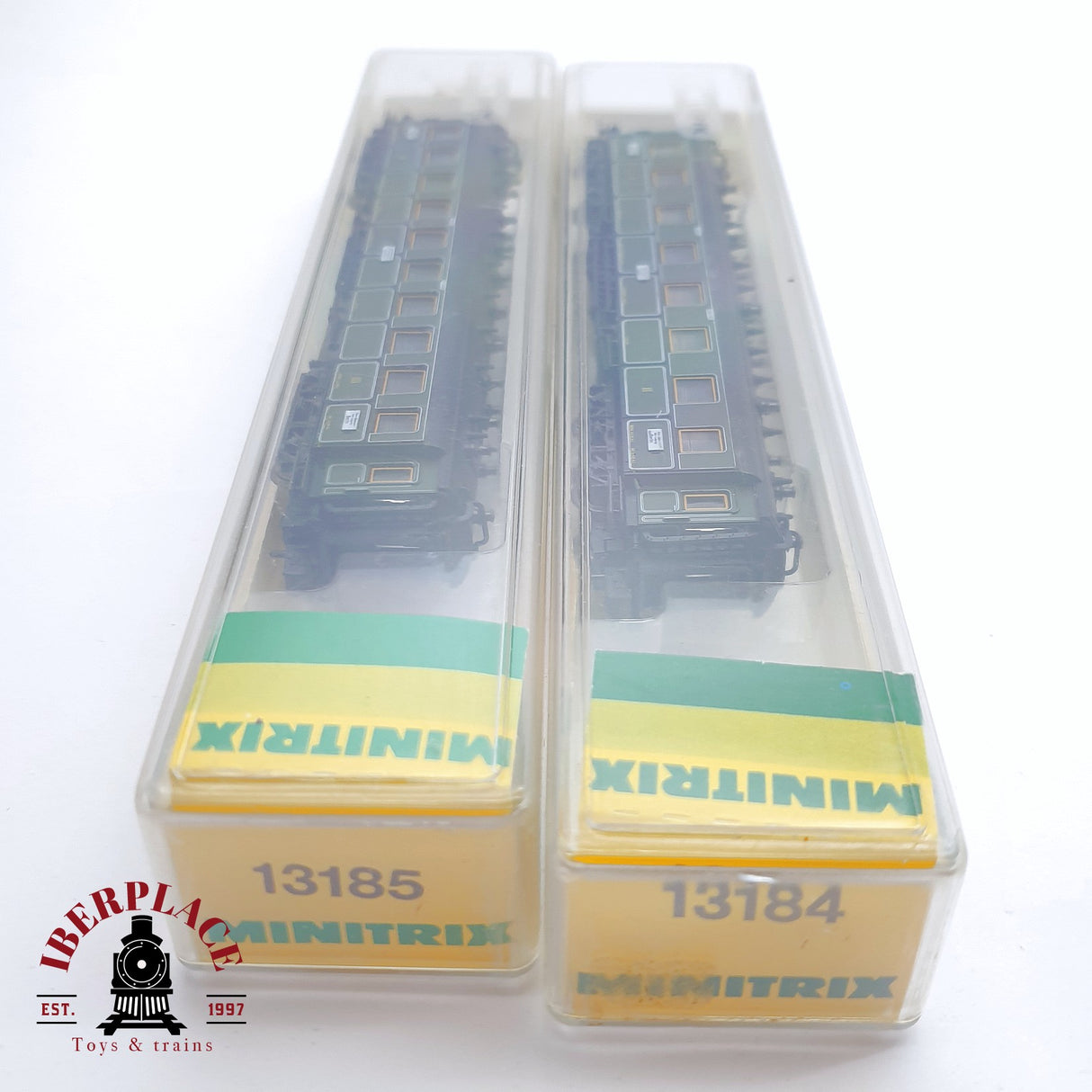 ♻️ 2 mano - Minitrix 2x vagones pasajeros K.Bay.Sts.B clases 1-2-3 N escala 1:160 TEN06