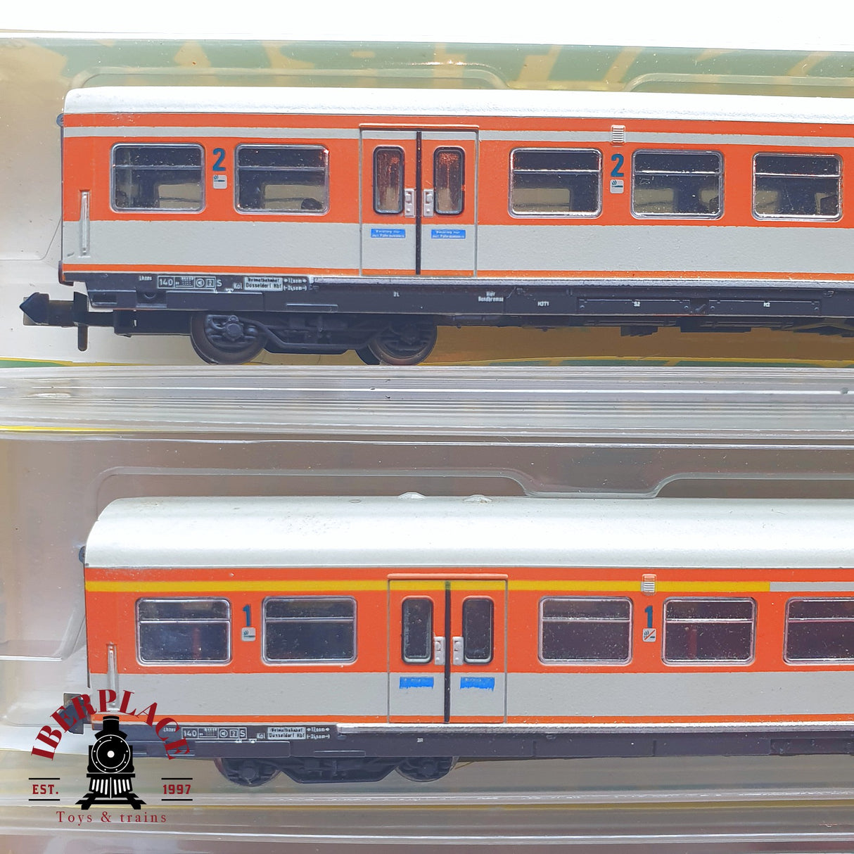 ♻️ 2 mano - Minitrix 3x vagones pasajeros coche piloto DB Clases 1-2 N escala 1:160 TEN06