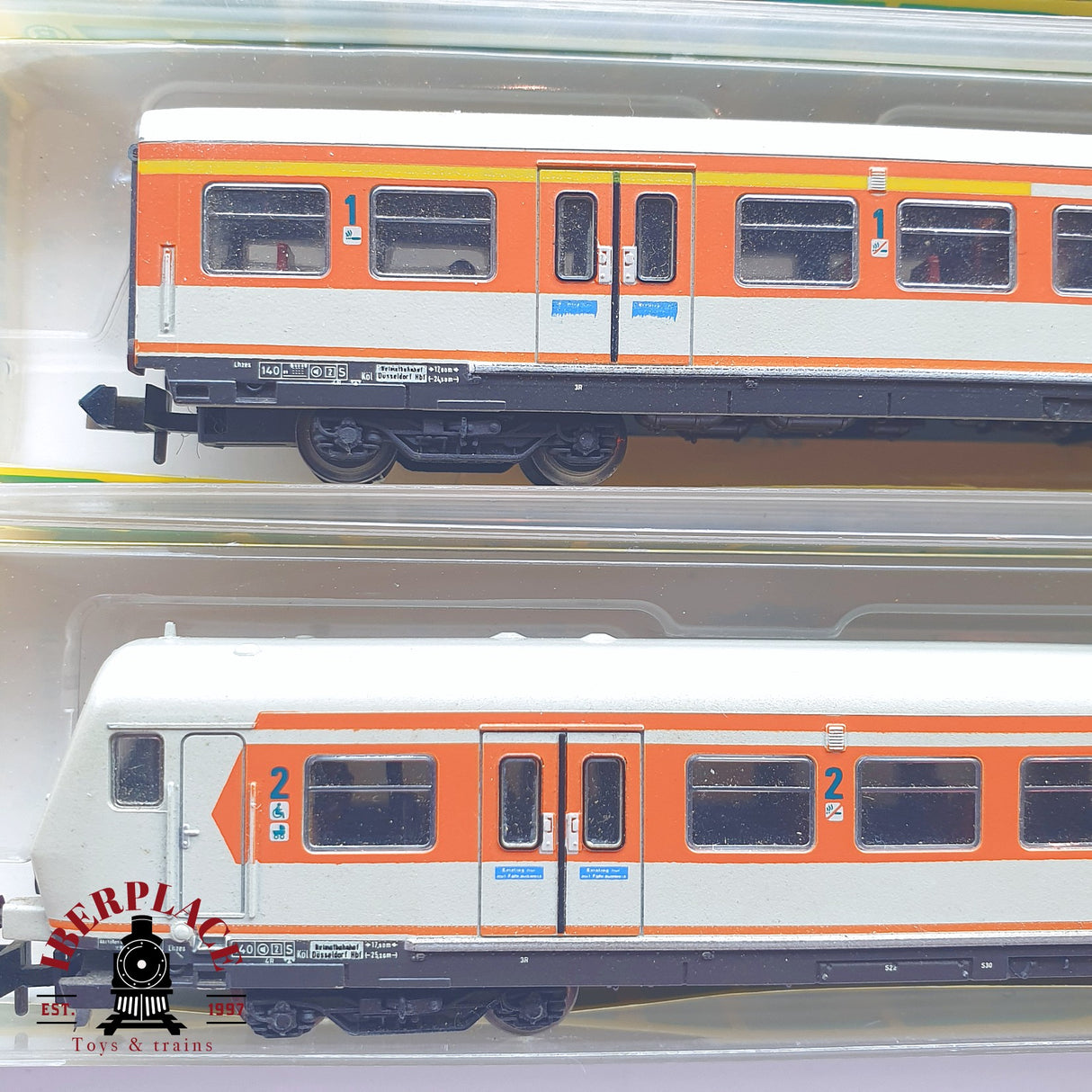 ♻️ 2 mano - Minitrix 3x vagones pasajeros coche piloto DB Clases 1-2 N escala 1:160 TEN06