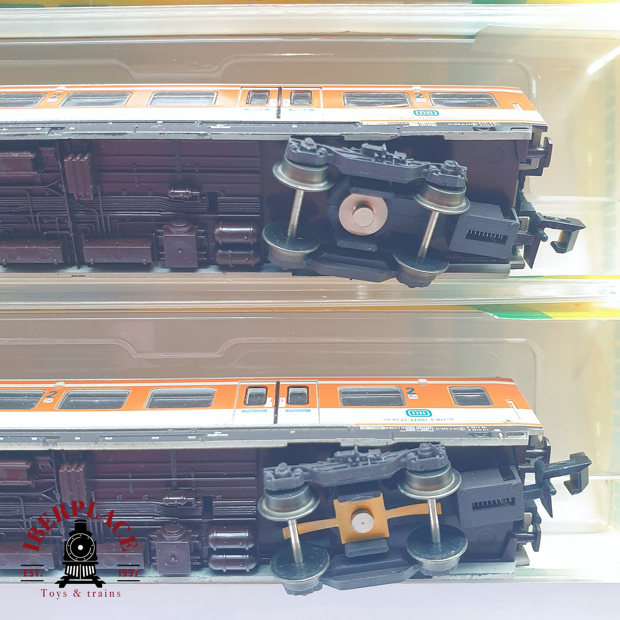 ♻️ 2 mano - Minitrix 3x vagones pasajeros coche piloto DB Clases 1-2 N escala 1:160 TEN06