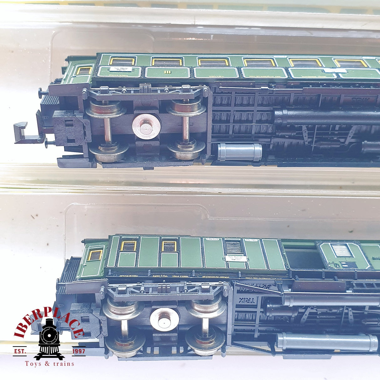 ♻️ 2 mano - Minitrix 3x vagones pasajeros y equipaje K.Bay.Sts.B Berlin N escala 1:160 TEN06