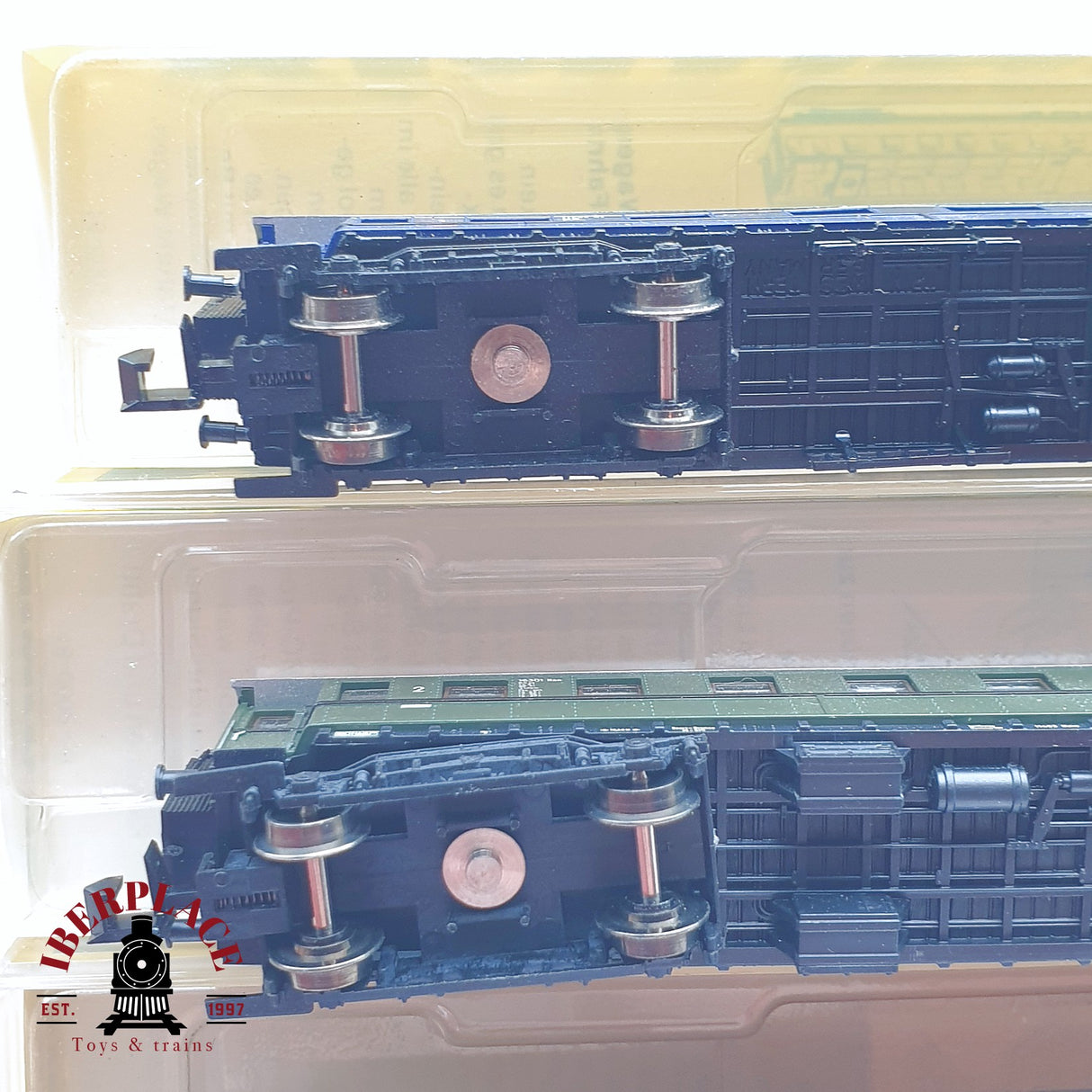 ♻️ 2 mano - Minitrix 3x vagones pasajeros y equipaje DB clases 1-2 N escala 1:160 TEN06