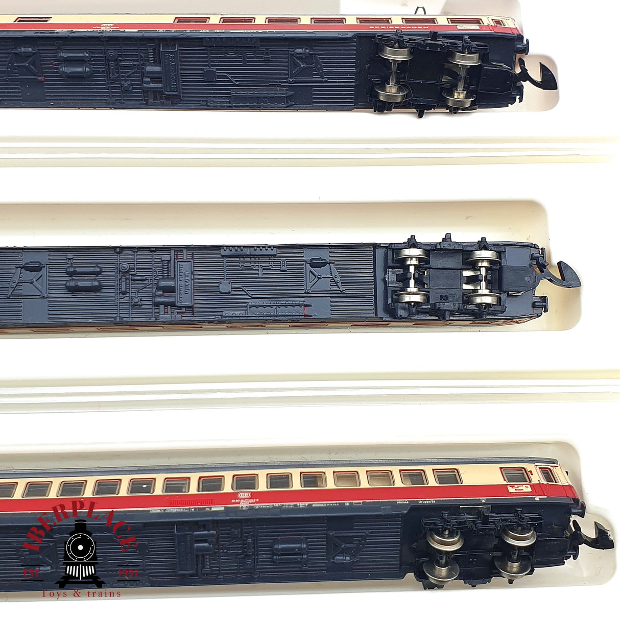 ♻️ 2 mano - Märklin 7x vagones pasajero y restaurante DB Z escala 1:220 EZ07