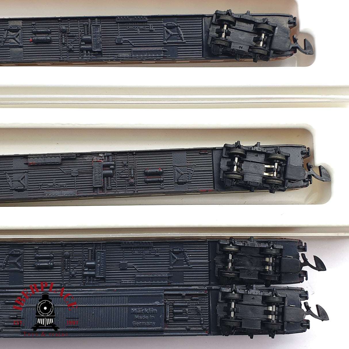 ♻️ 2 mano - Märklin 7x vagones pasajero y restaurante DB Z escala 1:220 EZ07