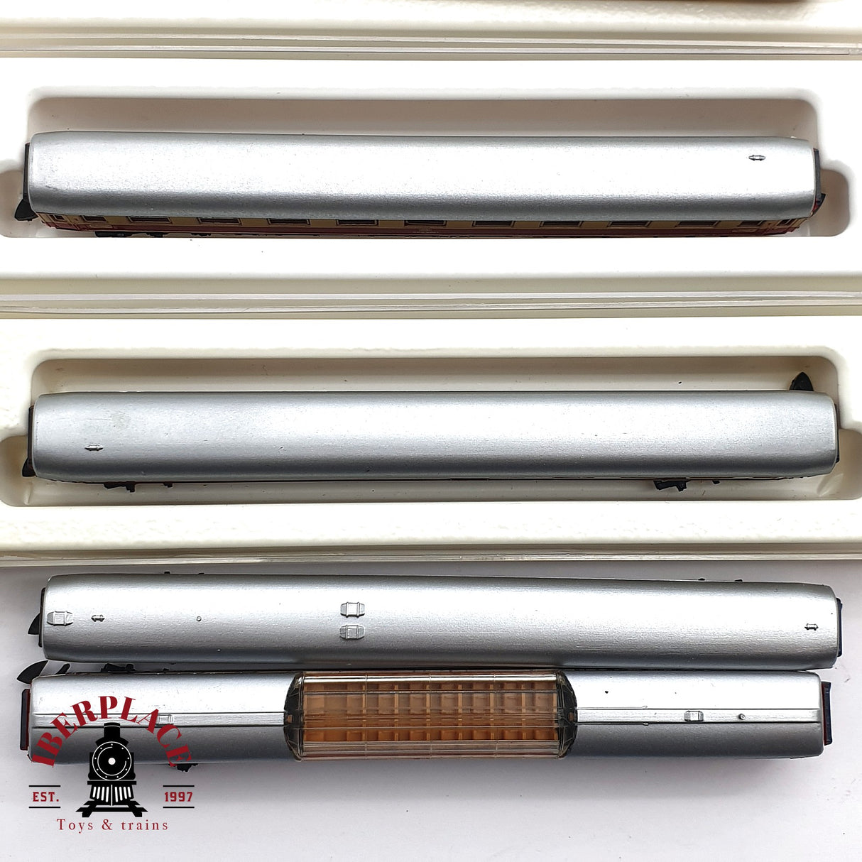 ♻️ 2 mano - Märklin 7x vagones pasajero y restaurante DB Z escala 1:220 EZ07