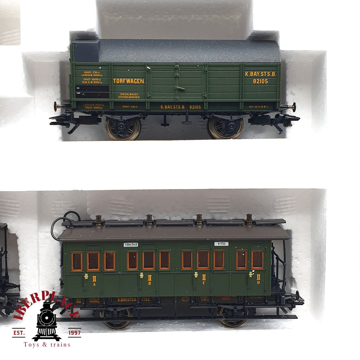 ♻️ 2 mano - Märklin 43985 Set pasajeros Bayerisches H0 escala 1:87 A107