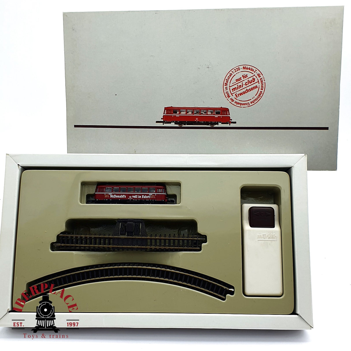 ♻️ 2 mano - Märklin 8175 set Ferrobus Mc donalds DB Z escala 1:220 EZ07