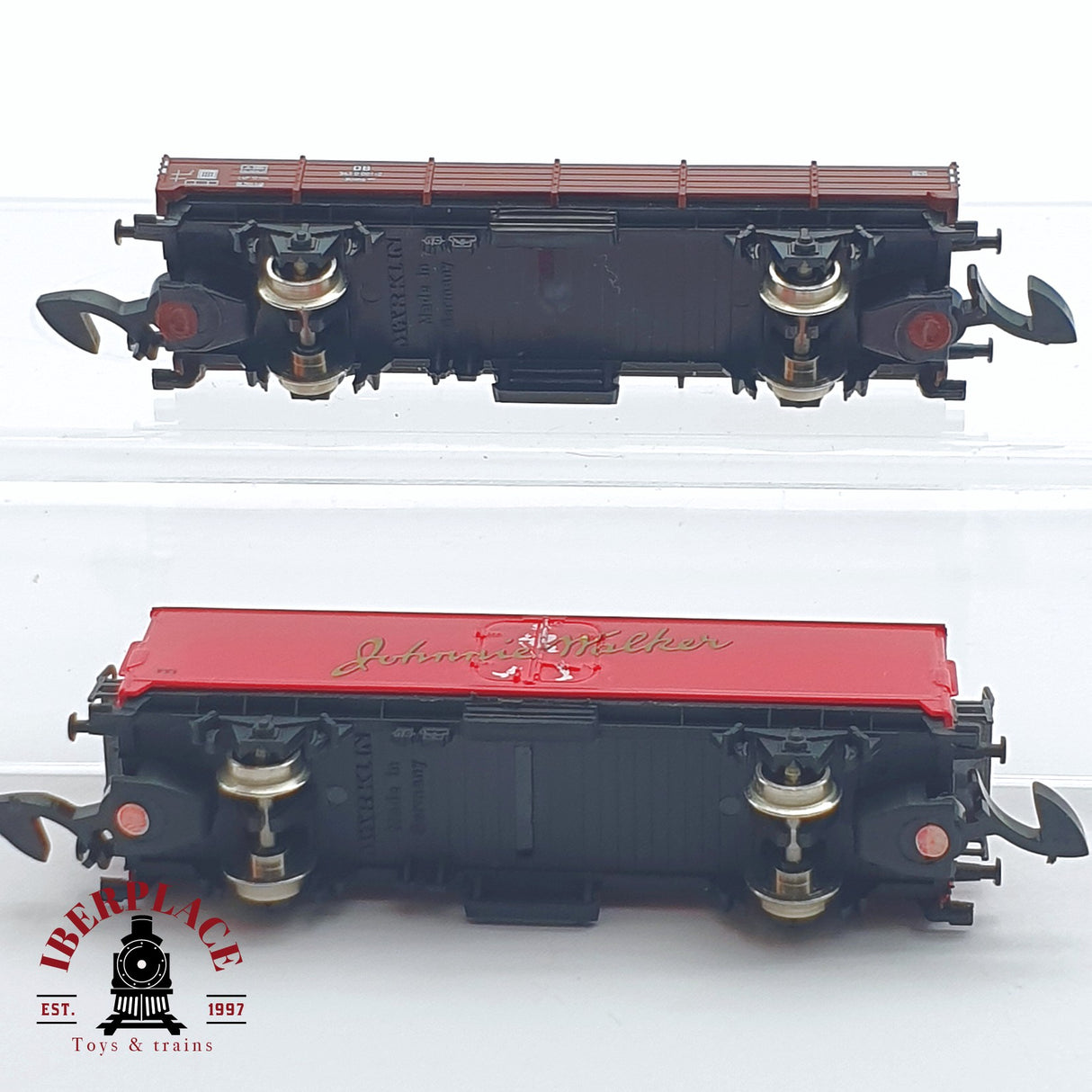 ♻️ 2 mano - Märklin 3x Locomotora BR 24 DB vagones mercancias DB Z escala 1:220 AN03