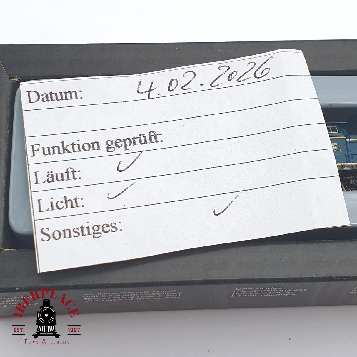 ♻️ 2 mano - Märklin 88690 Locomotora BR 212 DB Z escala 1:220 EZ07