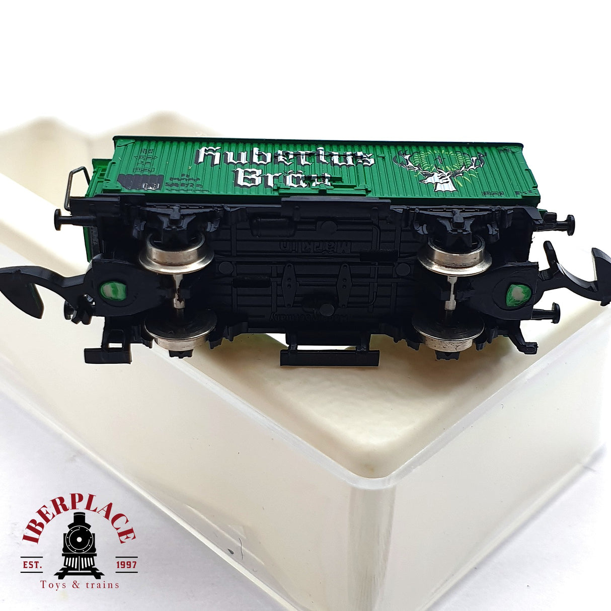 ♻️ 2 mano - Märklin 8661 040 vagón cervecero Hubertus Bräu Z escala 1:220 EZ07