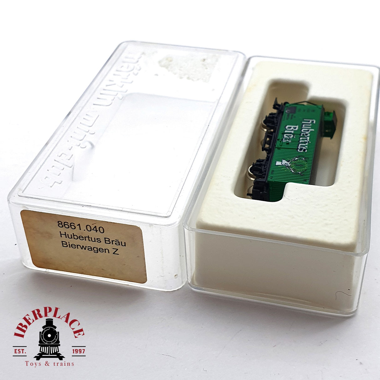♻️ 2 mano - Märklin 8661 040 vagón cervecero Hubertus Bräu Z escala 1:220 EZ07
