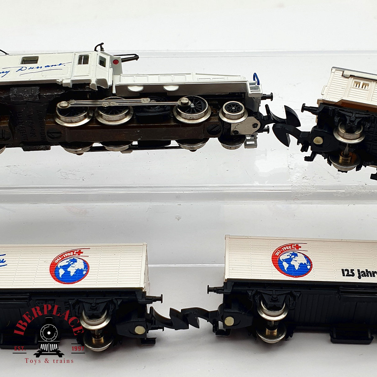 ♻️ 2 mano - Märklin 8114 set Locomotora 125 años cruz roja Z escala 1:220 EZ07