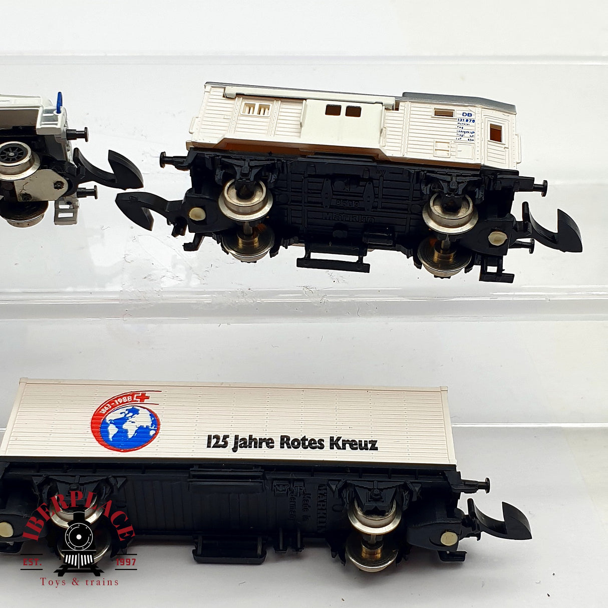 ♻️ 2 mano - Märklin 8114 set Locomotora 125 años cruz roja Z escala 1:220 EZ07