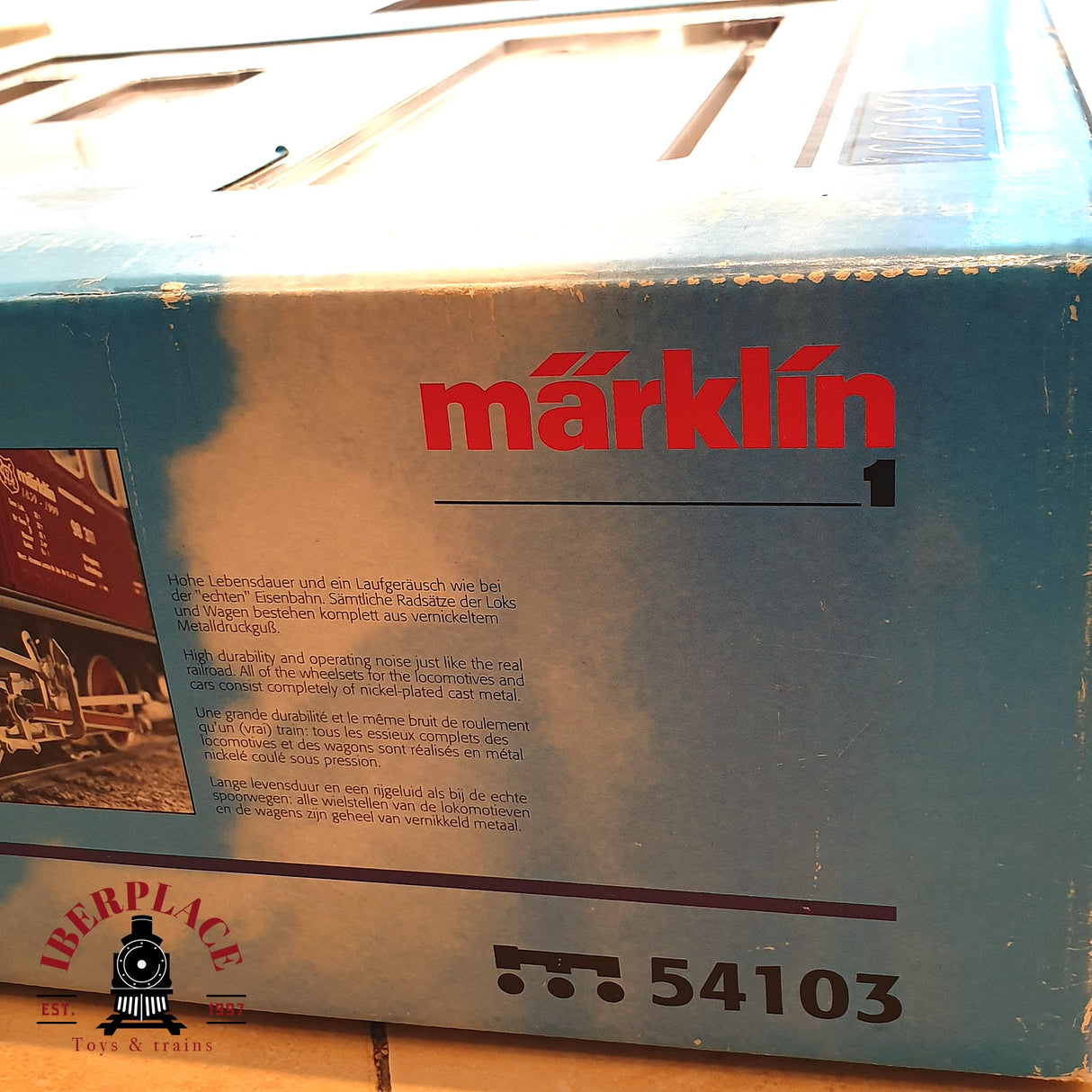 ♻️ 2 mano - Märklin 54103 E-Lok Glaskasten Tanzwagen digital Escala 1 A107