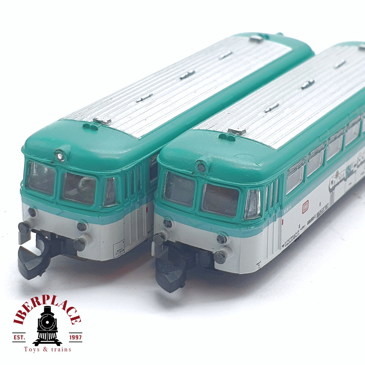 ♻️ 2 mano - Märklin 8112 Locomotora con remolque Chiemgau Bahn DB Z escala 1:220 EZ07