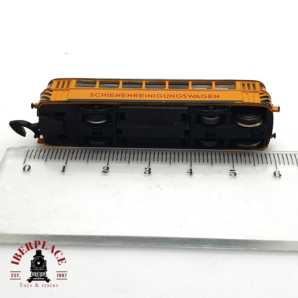 ♻️ 2 mano - Märklin Locomotora Schienenreinigungswagen DB Z escala 1:220 EZ07