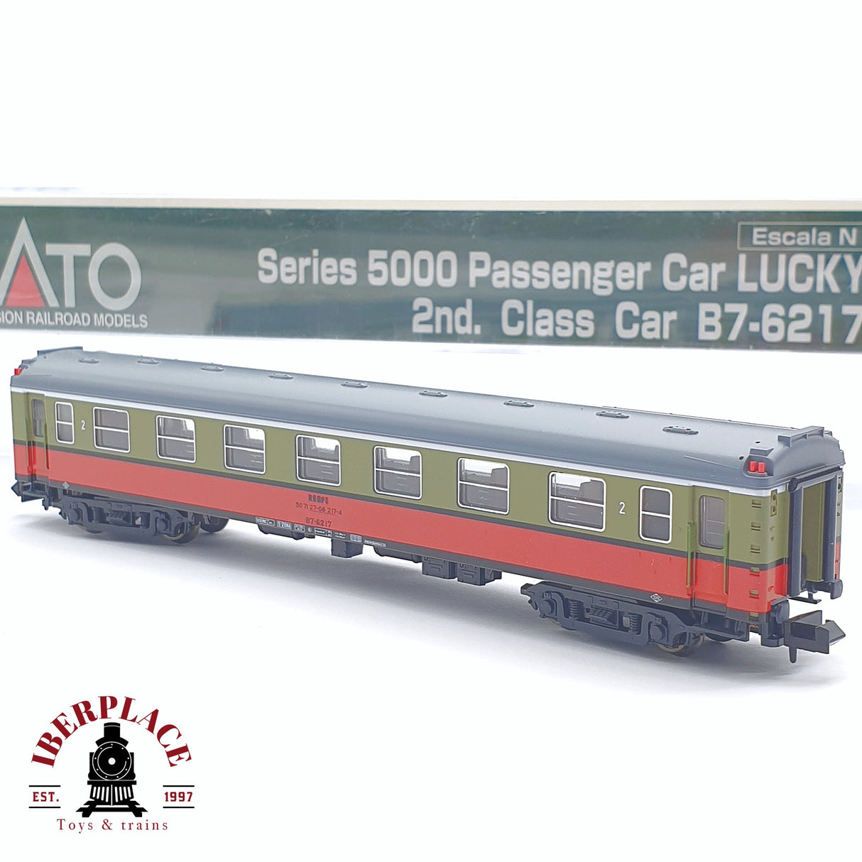 ♻️ 2 mano - KATO 156-2003 vagón pasajeros RENFE B7-6217 N escala 1:160 AN08