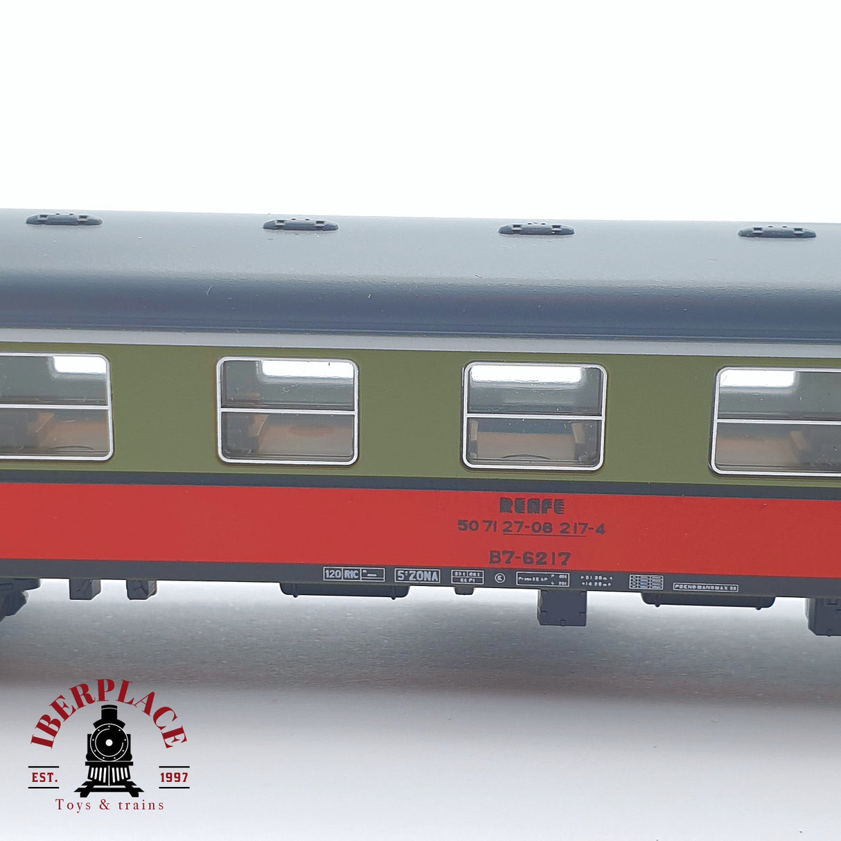 ♻️ 2 mano - KATO 156-2003 vagón pasajeros RENFE B7-6217 N escala 1:160 AN08