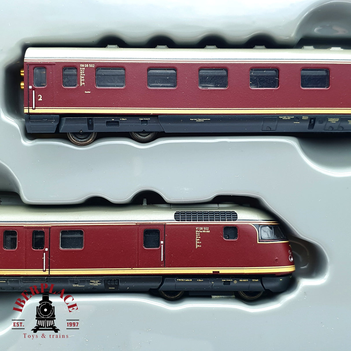 ♻️ 2 mano - Märklin 88720 set Locomotora VT 08 502 DB Z escala 1:220 EZ07