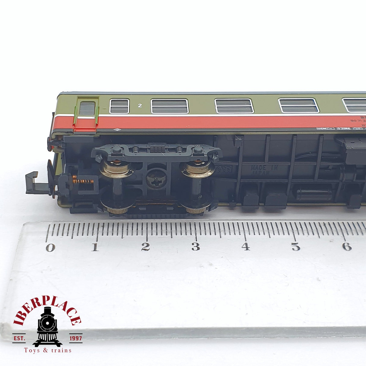 ♻️ 2 mano - KATO 156-2004 vagón pasajeros RENFE B7-6240 N escala 1:160 AN08