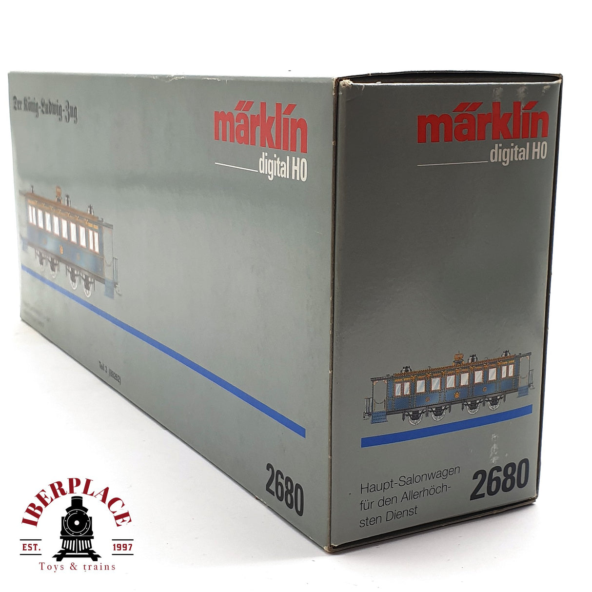 ♻️ 2 mano - Märklin 2680 Digital Coche Salon Pieza 3 H0 escala 1:87 A107