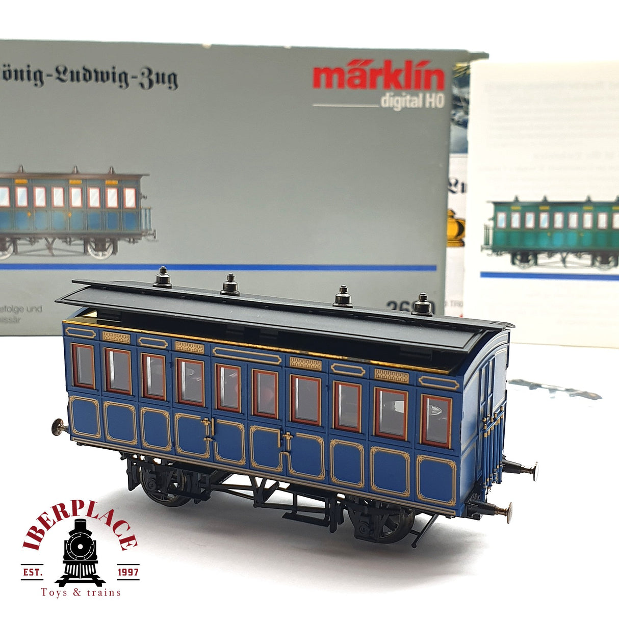 ♻️ 2 mano - Märklin 2680 Digital Coche Reise Commissär pieza 2 H0 escala 1:87 A107