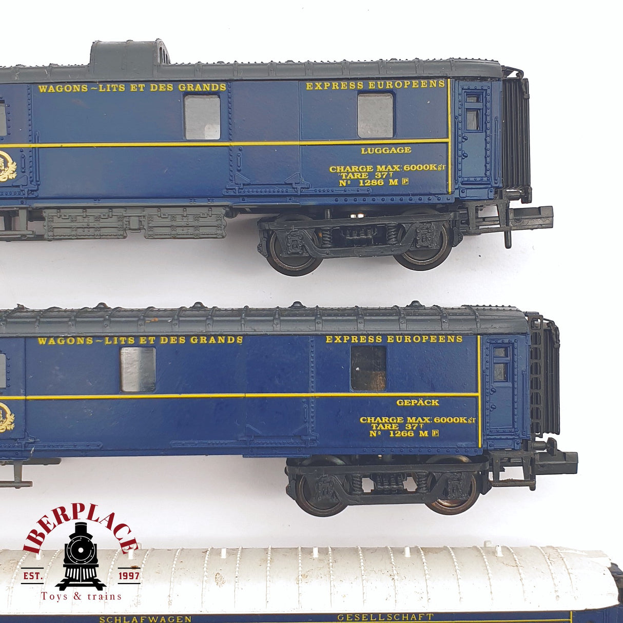 ♻️ 2 mano - Arnold 5x vagones pasajero equipaje, cama, restaurante CIWL N escala 1:160 AN03