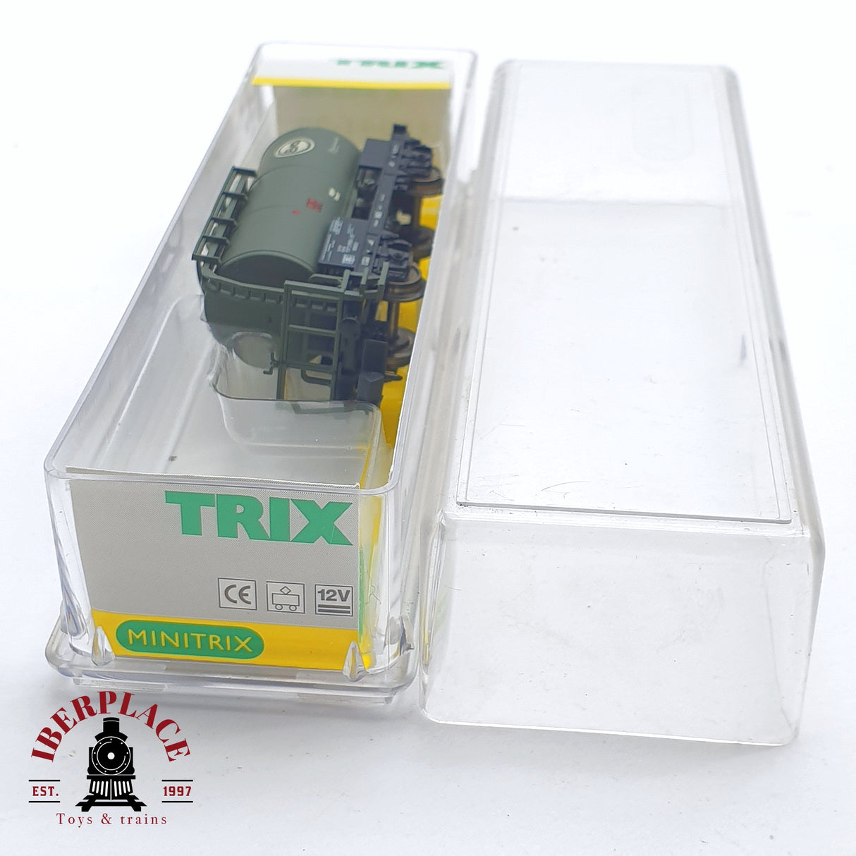 ♻️ 2 mano - Minitrix 15041-29 vagón cisterna EVA DB N escala 1:160 AN03