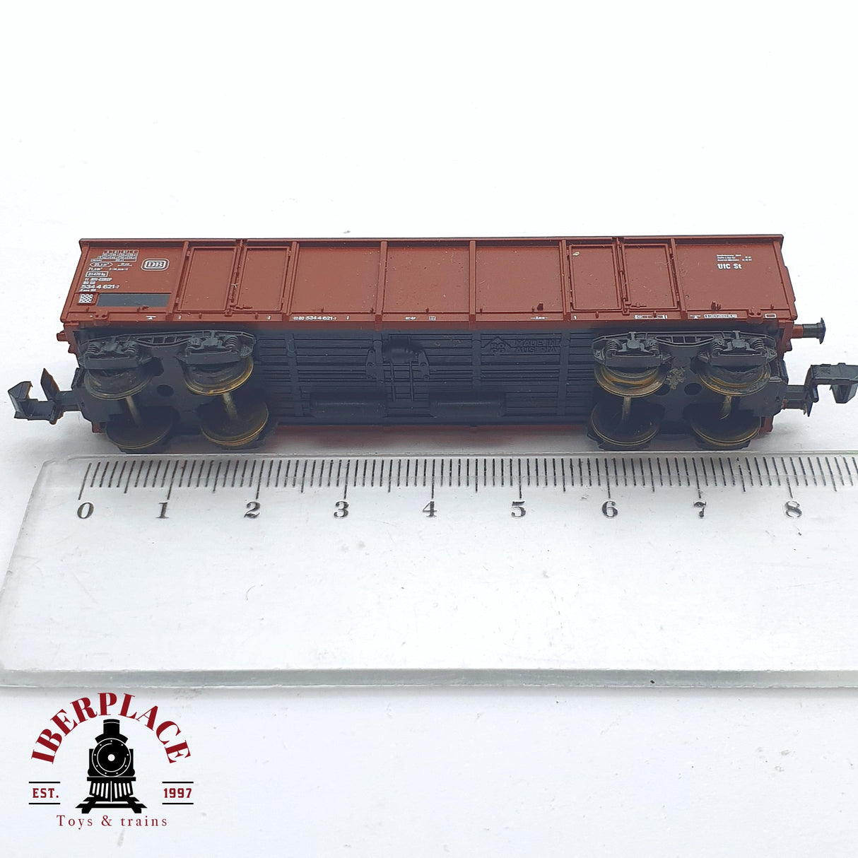 ♻️ 2 mano - Roco 25335 vagón abierto con carbón DB N escala 1:160 AN03