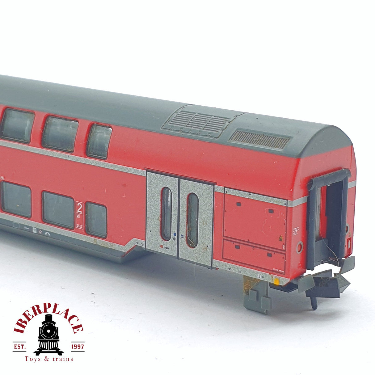 ♻️ 2 mano - Fleischmann vagón de doble piso REGIO DB sin bogies N escala 1:160 AN03