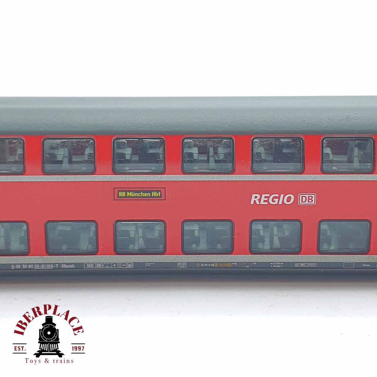 ♻️ 2 mano - Fleischmann vagón de doble piso REGIO DB sin bogies N escala 1:160 AN03