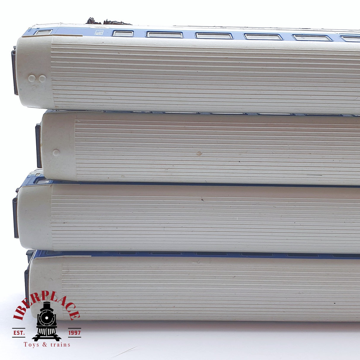 ♻️ 2 mano - 4x Fleischmann vagones pasajero DB Kinderland N escala 1:160 AN03