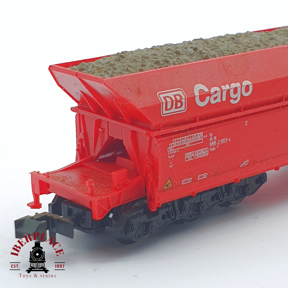 ♻️ 2 mano - Roco 25229 vagón mercancía cargo DB N escala 1:160 AN03