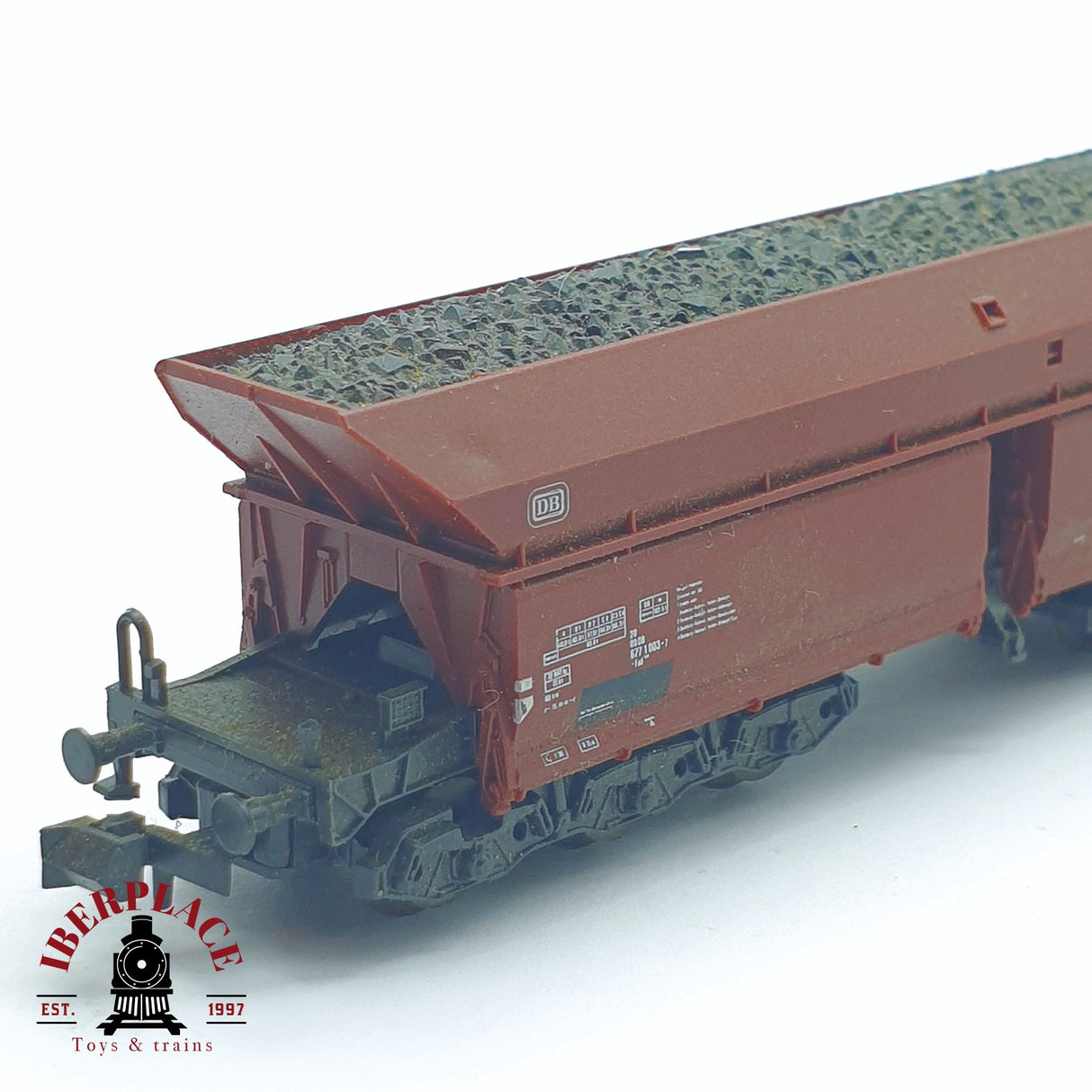 ♻️ 2 mano - Roco 02365A vagón tolva con carbón DB N escala 1:160 AN03