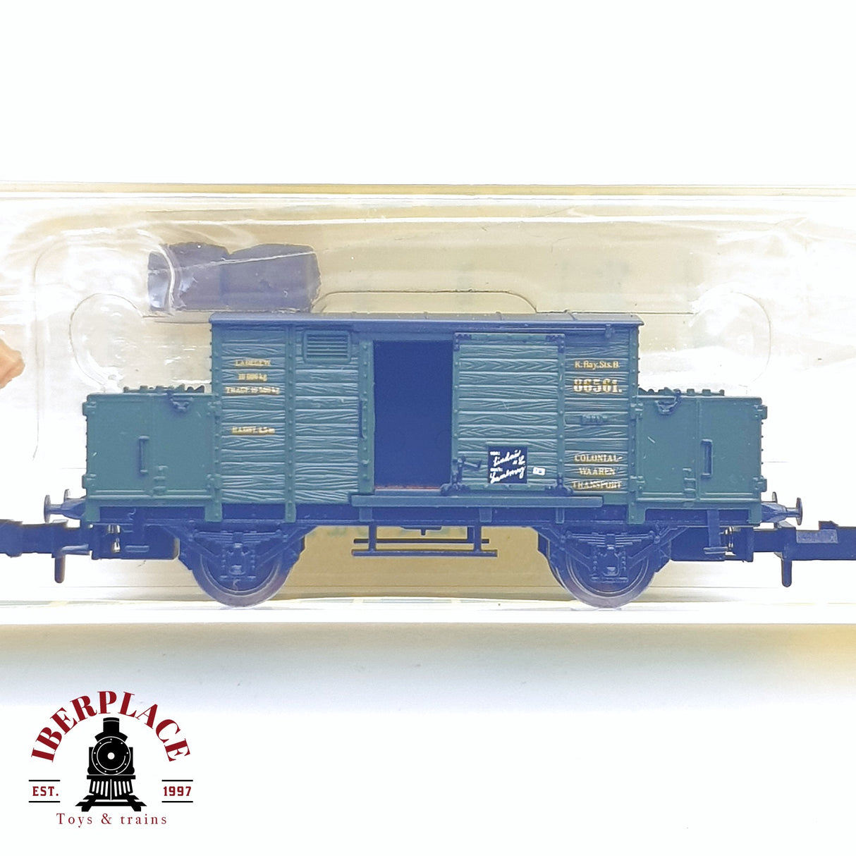 ♻️ 2 mano - Minitrix 13212 vagón mercancía K.Bay.Sts.B N escala 1:160 AN03