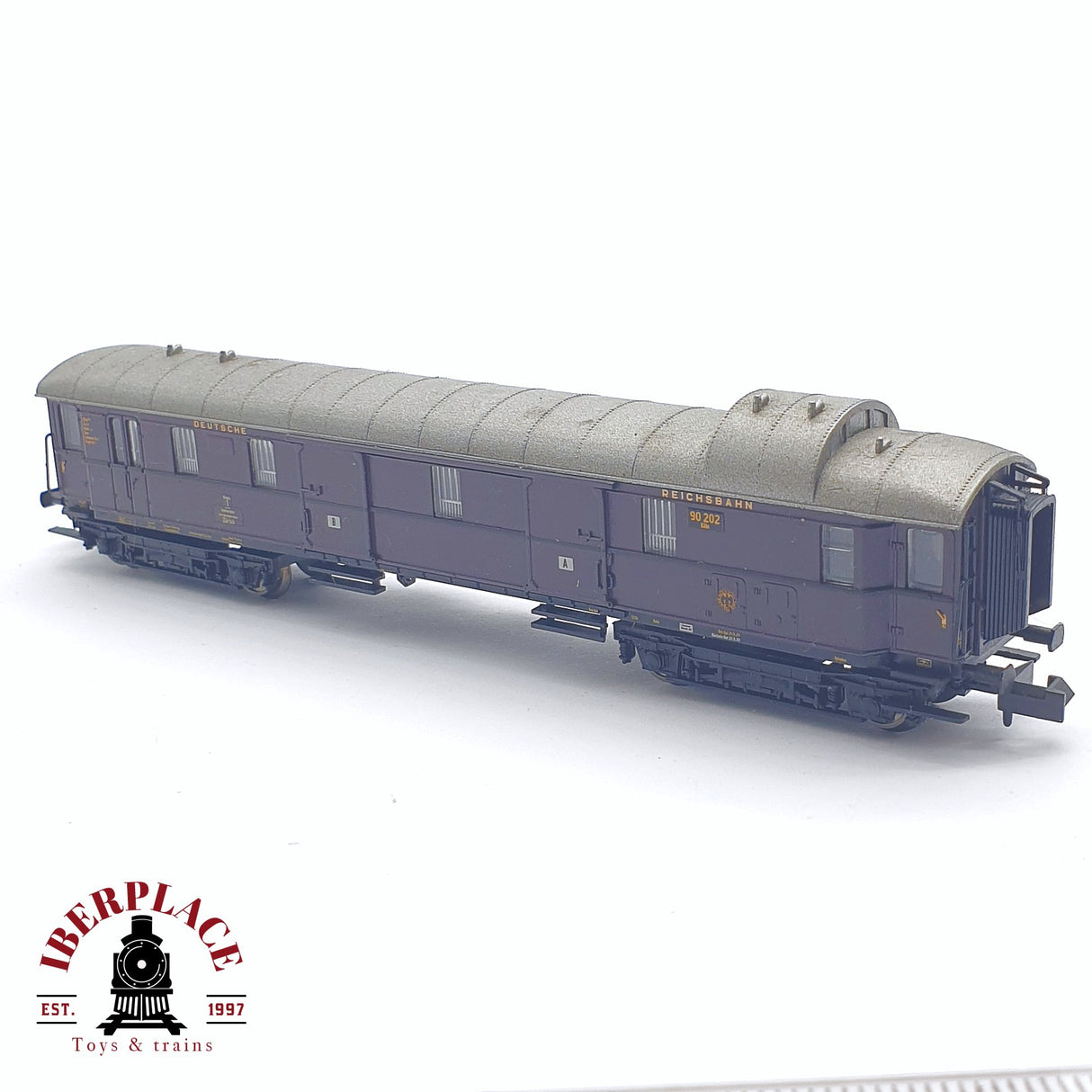 ♻️ 2 mano - Minitrix vagón equipajes DRG 90 202 N escala 1:160 AN03
