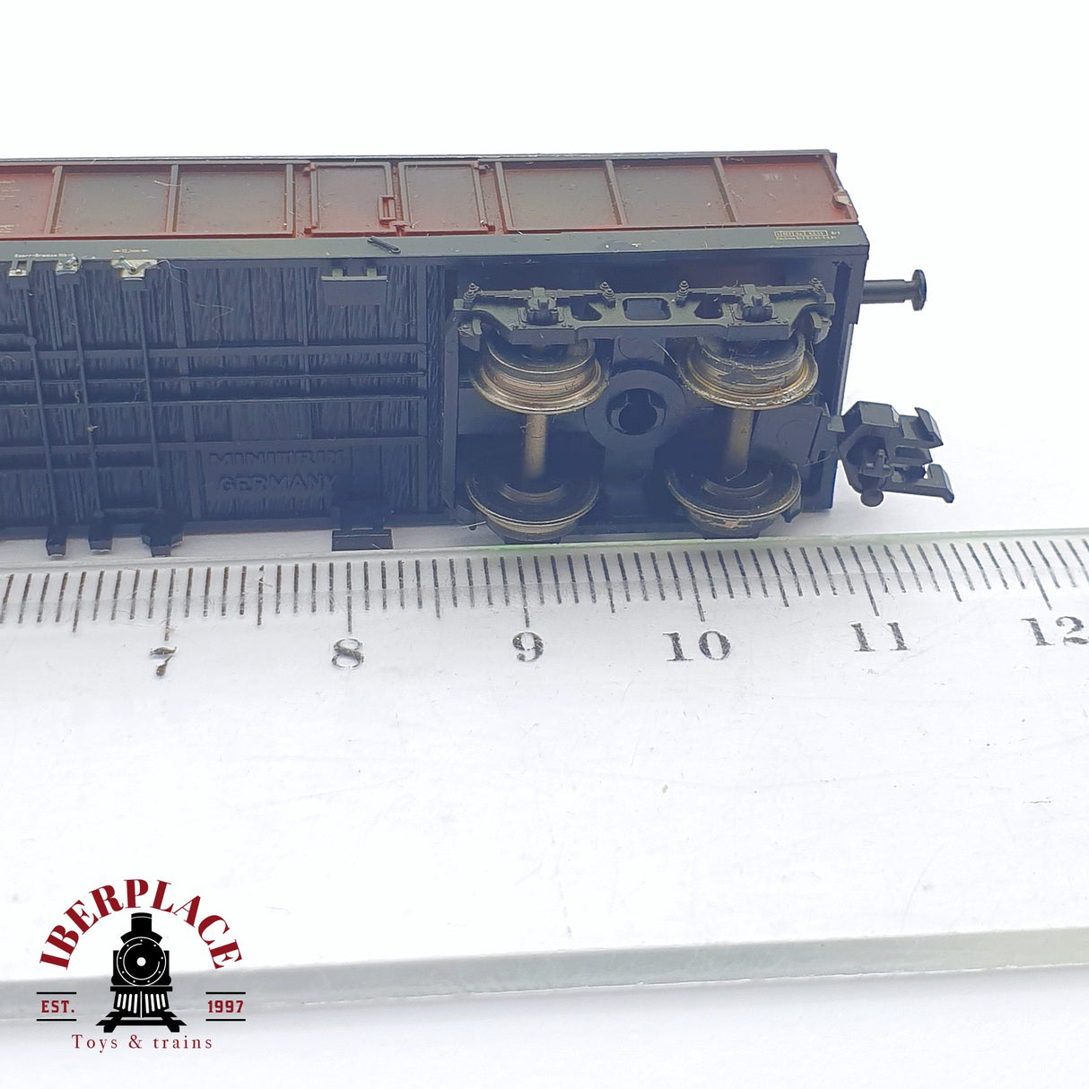 ♻️ 2 mano - Minitrix vagón cerrado DB 369 908 N escala 1:160 AN03