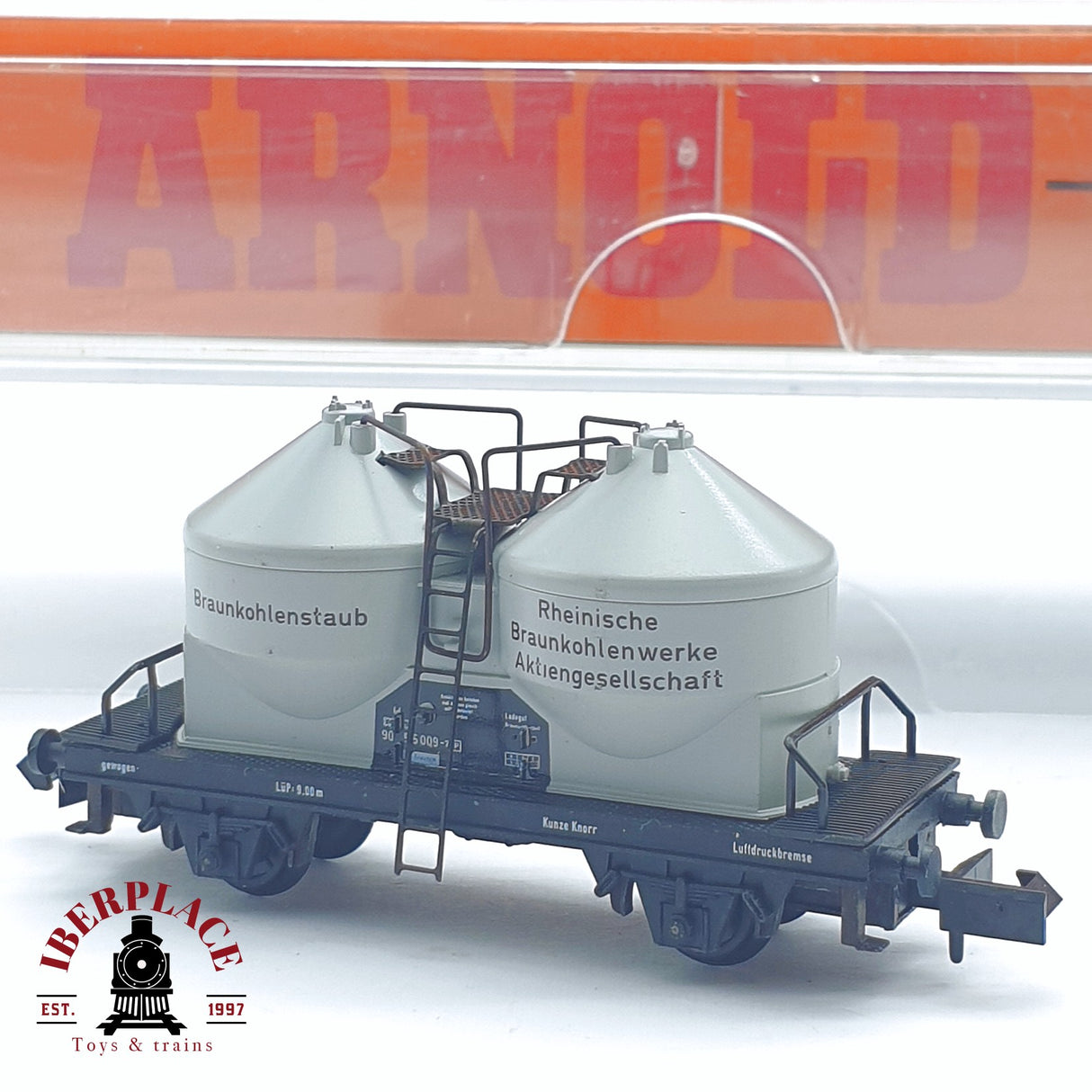 ♻️ 2 mano - Arnold 4517 vagón silo Braunkohlenstaub N escala 1:160 AN03