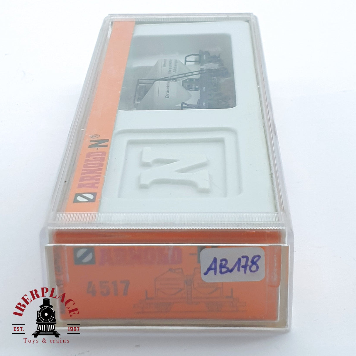 ♻️ 2 mano - Arnold 4517 vagón silo Braunkohlenstaub N escala 1:160 AN03