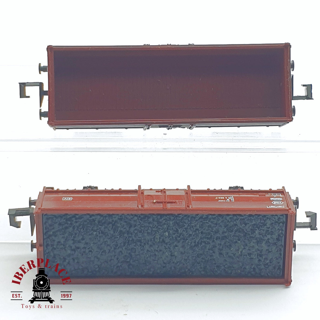 ♻️ 2 mano - Roco 2x vagones abiertos de borde alto Europ DB N escala 1:160 AN03