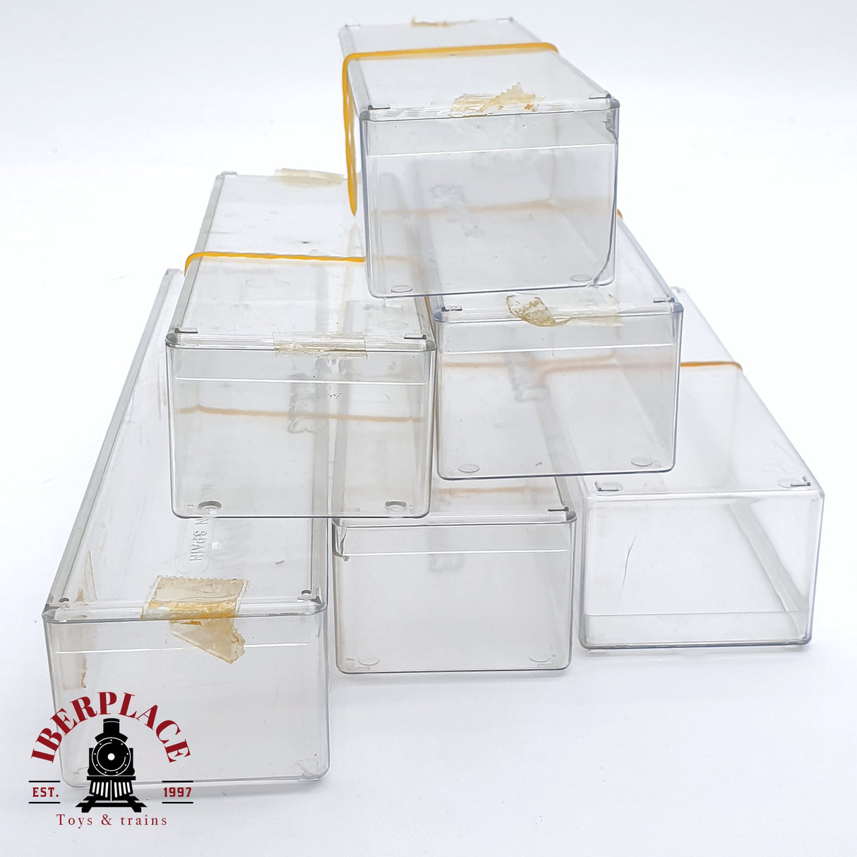 ♻️ 2 mano - Electrotren 6x cajas vacías para vagones H0 escala 1:87 AN03