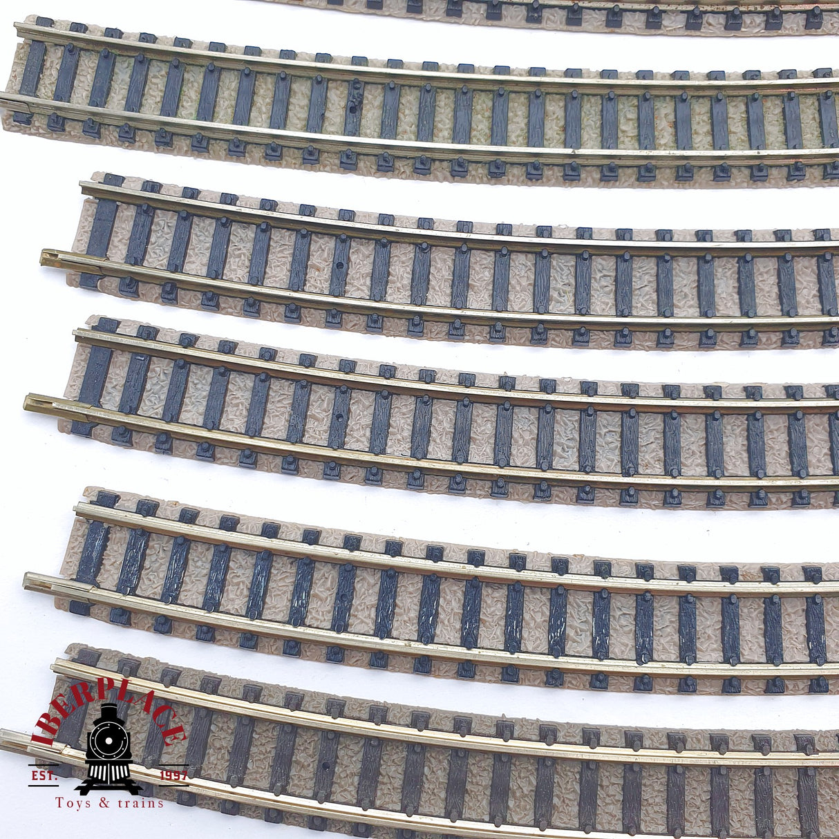 ♻️ 2 mano - Fleischmann 10x 9135 vías curvas N escala 1:160 AN03