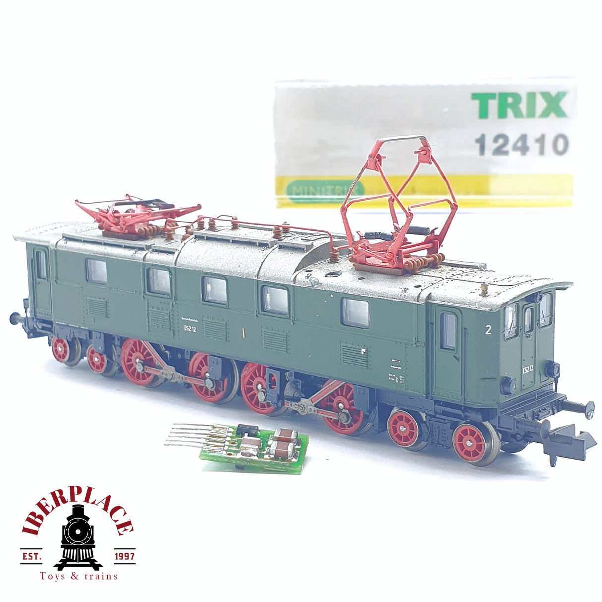 ♻️ 2 mano - Minitrix 12410 Locomotora E52 12 DB N escala 1:160 AN03