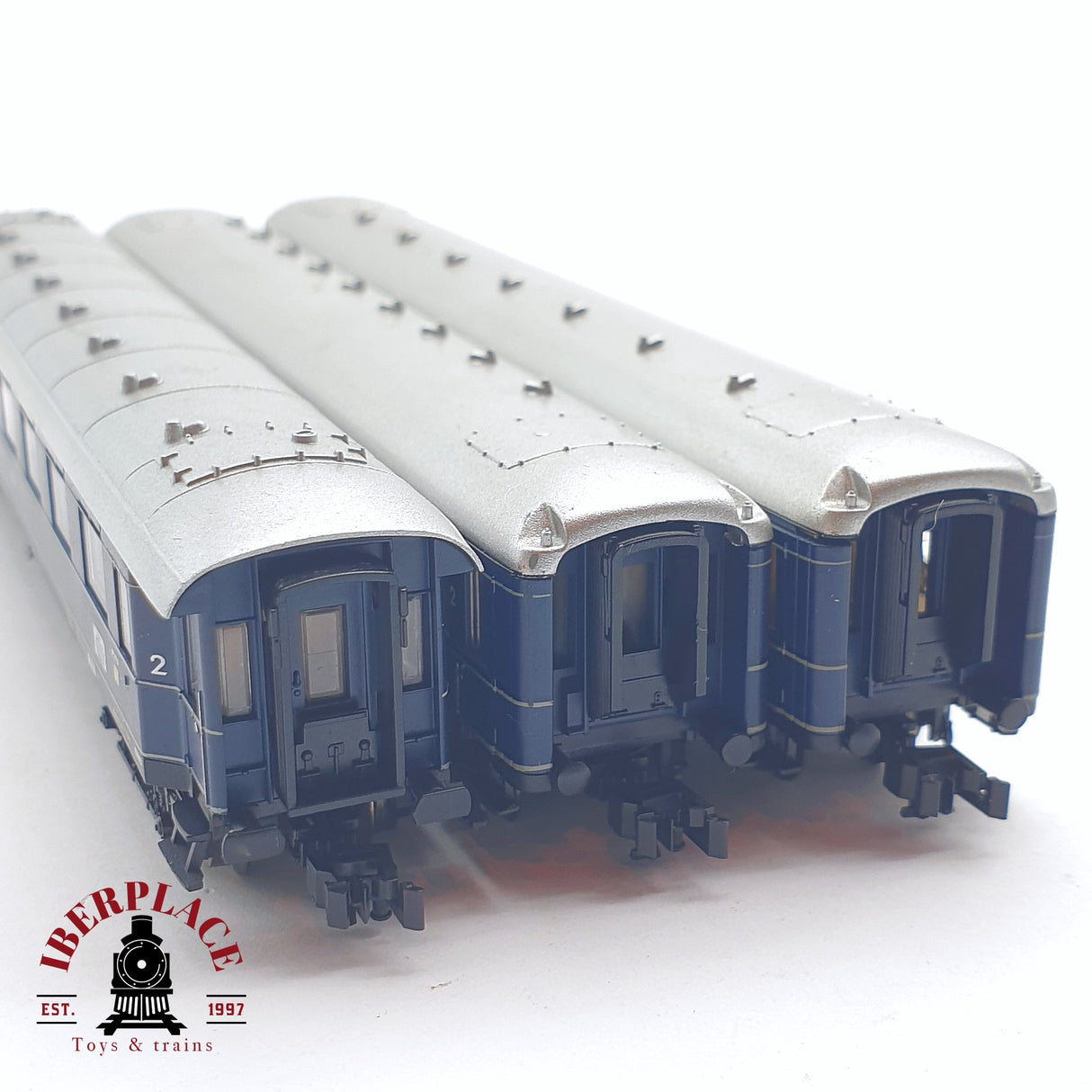 ♻️ 2 mano - Minitrix 3x vagones pasajero DB clases 1-2 N escala 1:160 AN03