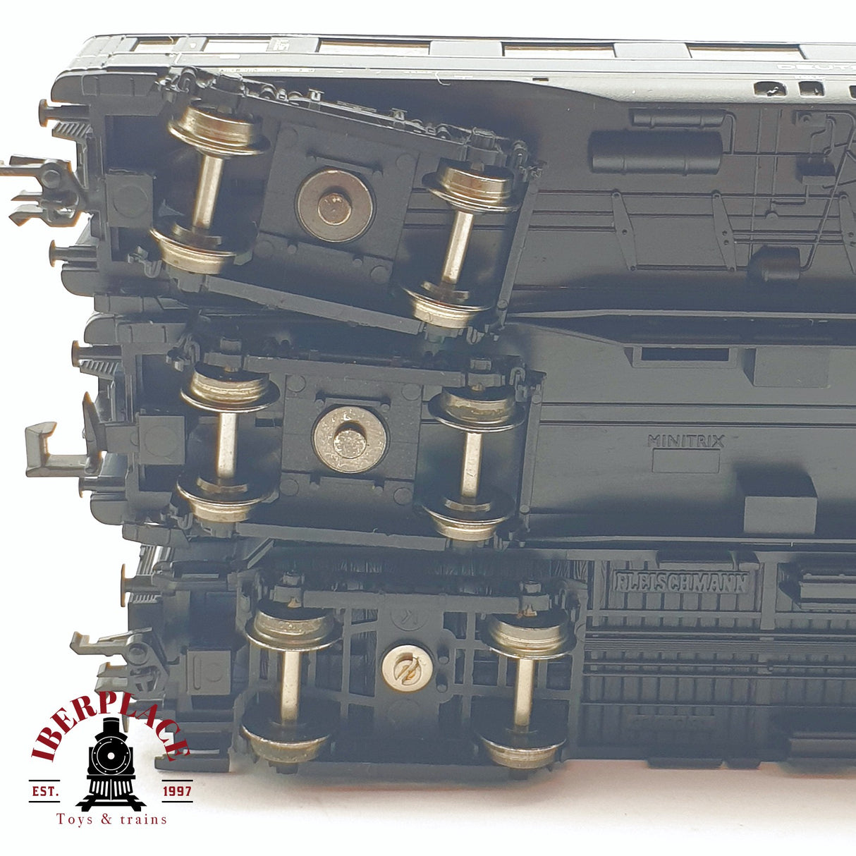 ♻️ 2 mano - Minitrix 3x vagones pasajero DB clases 1-2 N escala 1:160 AN03