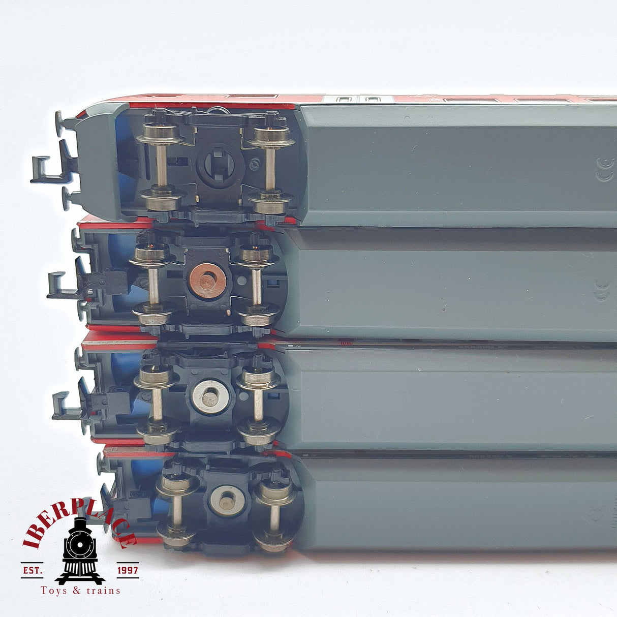 ♻️ 2 mano - Minitrix 4x vagones pasajero de doble piso RE1 DB clase 1-2 N escala 1:160 TEN06