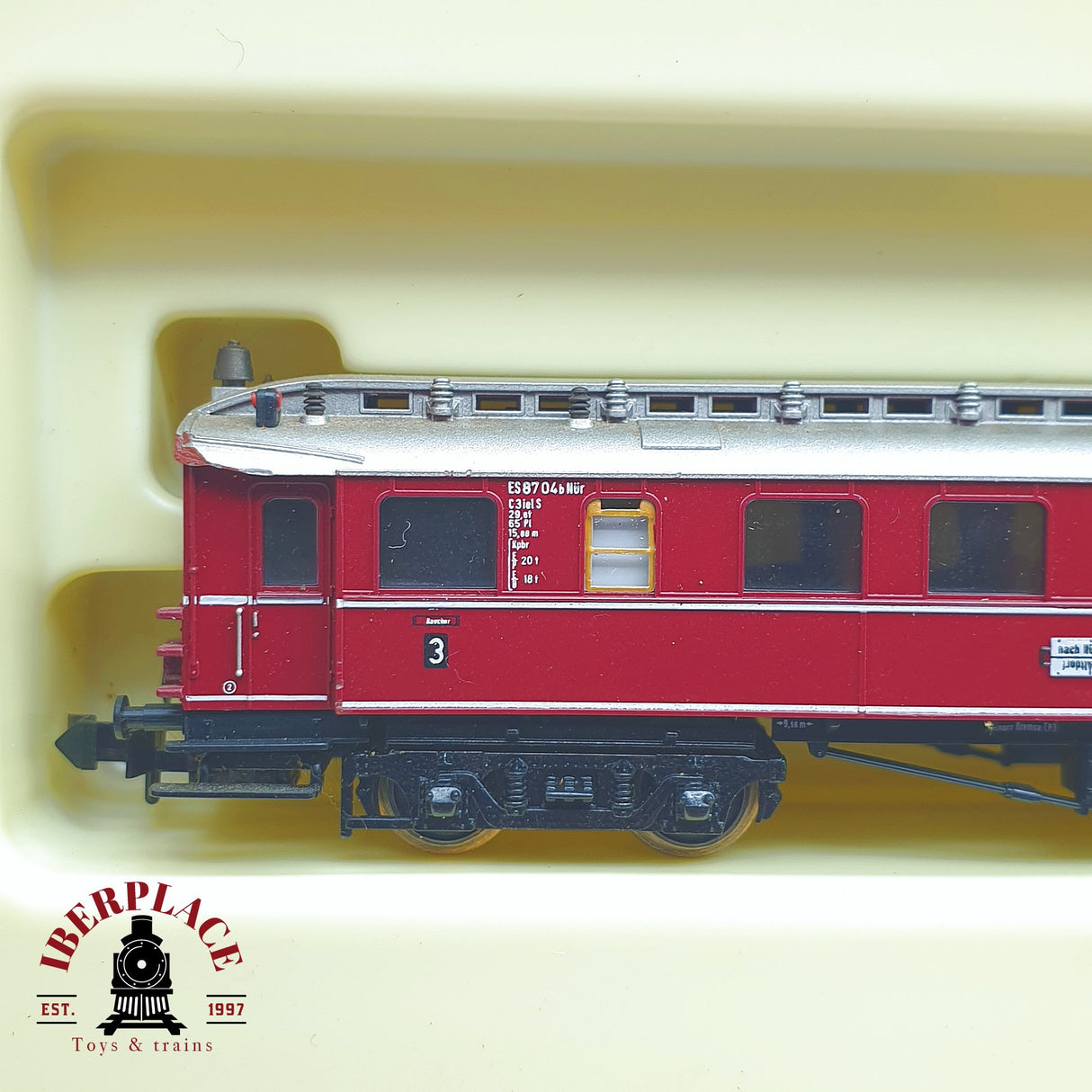 ♻️ 2 mano - Minitrix 51 2994 00 Set Locomotora ET 87 DB N escala 1:160 TEN06