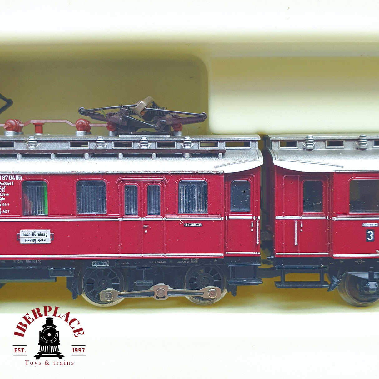 ♻️ 2 mano - Minitrix 51 2994 00 Set Locomotora ET 87 DB N escala 1:160 TEN06